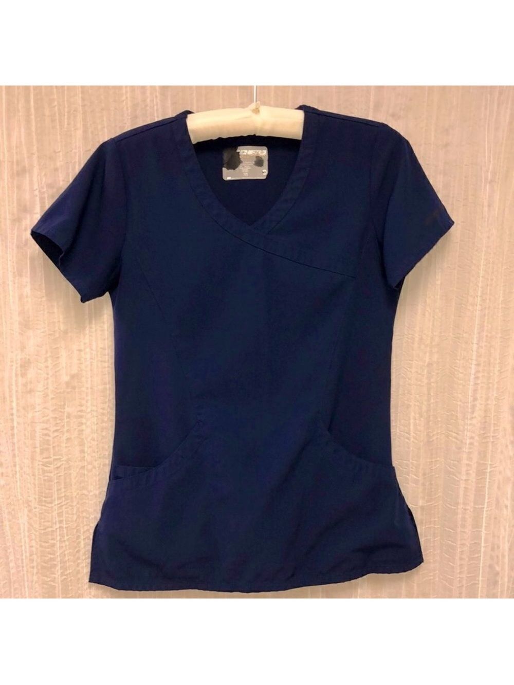 Sketchers XS by Barco Navy V-Neck Scrub Top